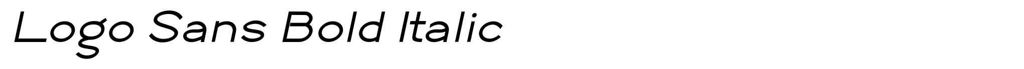 Logo Sans Bold Italic image